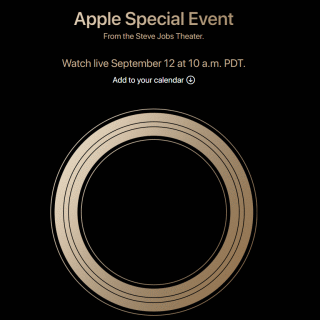 Apple Special Event From the Steve Jobs Theater. Watch live September 12 at 10 a.m. PDT.