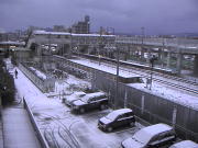 箱崎駅雪景色