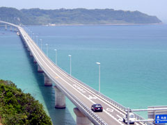 海士ヶ瀬戸と角島大橋