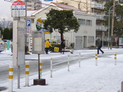 馬出雪景色