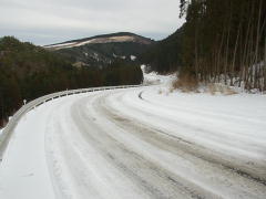 見事なまでの圧雪路!!