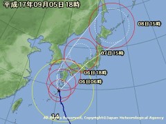 台風14号