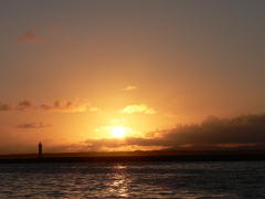 竹富島に沈む夕陽