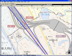 青ラインがGPSの航跡