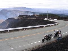 野焼き直後の景色
