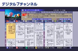 DVR-DT70の番組表