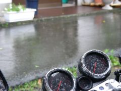 奴留湯温泉で雨宿り