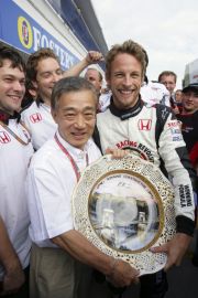 福井社長とジェンソン・バトン