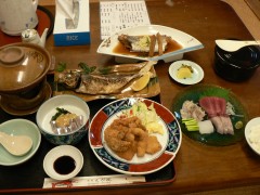 豪勢な夕食