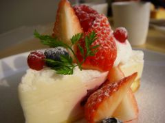 イチゴのチーズケーキ