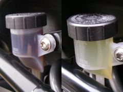 一目瞭然なブレーキフルードの色