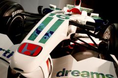 Honda RA108 no.16, Front view, Honda Racing F1 Team launch, Brackley, UK - 29.01.08
