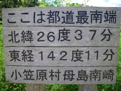 都道最南端の看板