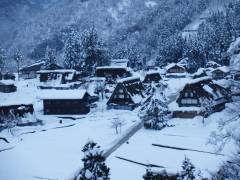 相倉合掌集落の雪景色