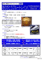 「ありがとうブルートレイン」チラシ
