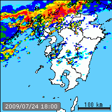 レーダー雨量!!