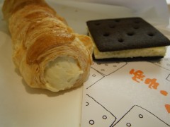 サクサクパイと雪こんチーズ