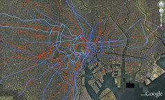 帰宅難民の足跡