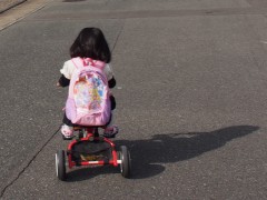 いきなり三輪車ですか!!