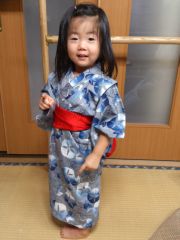 浴衣姿のなっちゃん