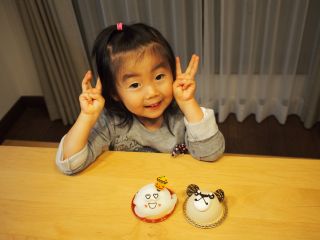 「ハロウィンのおばけケーキ」と「森のくまさん」
