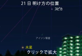 11月21日明け方の位置