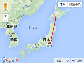 SKY726便の航跡