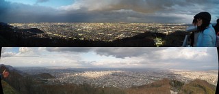 札幌市街地を見下ろす