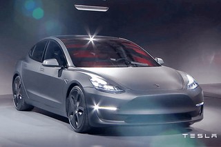 テスラモーターズ、3万5000ドルで航続距離約346kmの新型EV「モデル 3」を初公開