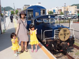 潮風号と記念写真