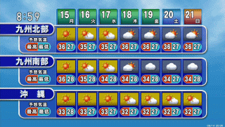 九州の天気予報