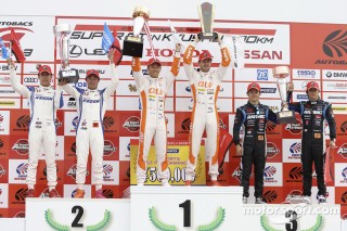SUPER GT Round.3 GT500クラス表彰台