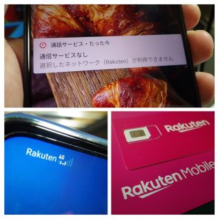 Rakutenでデータ通信はできたものの「通信サービスなし」で通話は不可