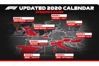 UPDATE 2020 F1 race due to coronavirus