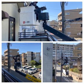 西部電気工業工事中