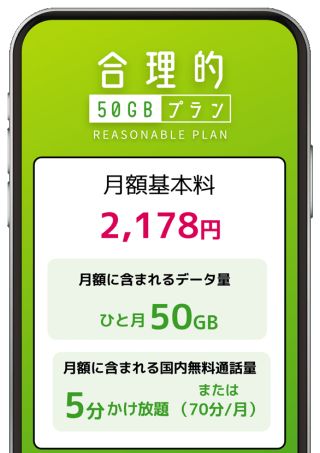 合理的50GBプラン