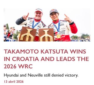 Takamoto Katsuta wins in Croatia and leads the 2026 WRC